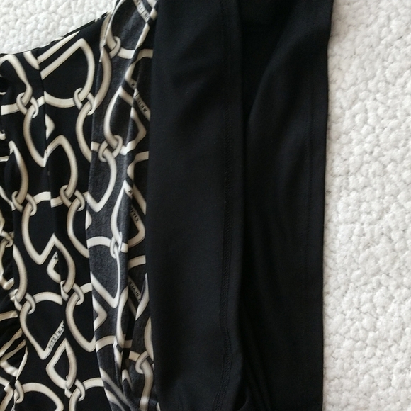 White House Black Market Chain Print Fit & Flare Off Shoulder Dress Size… - Picture 5 of 7